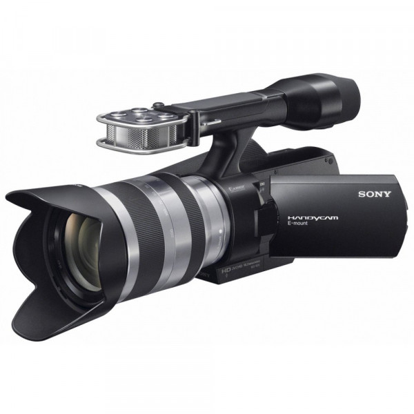Sony NEX-VG10E HD Flash Camcorder (14 Megapixel, Full HD, 7,6cm (3,0 Zoll) Display) Kit schwarz inkl. 18-200mm Objektiv-311