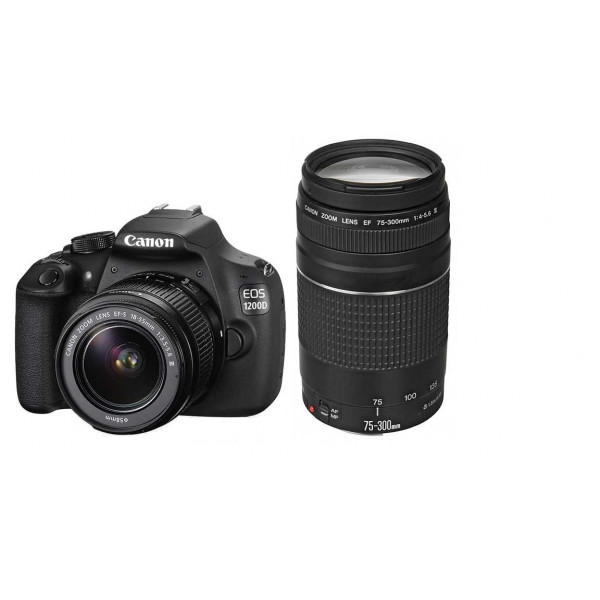 Canon EOS 1200D Kit + EF-S 18-55 DC III + 75-300 DC III-31