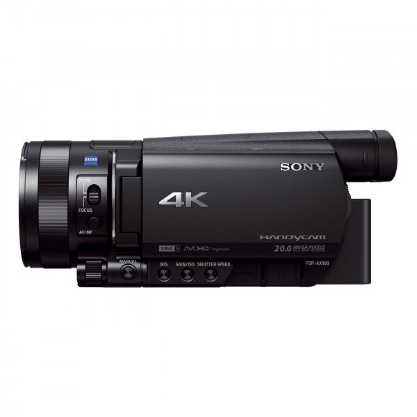 Sony FDR-AX100E 4K Ultra-HD-Camcorder (8,9 cm (3,5 Zoll) Display, 24p/25p/50p/50i Full-HD-Aufnahmen (4K in 24p/25p), eingebauter ND-Filter) schwarz-324