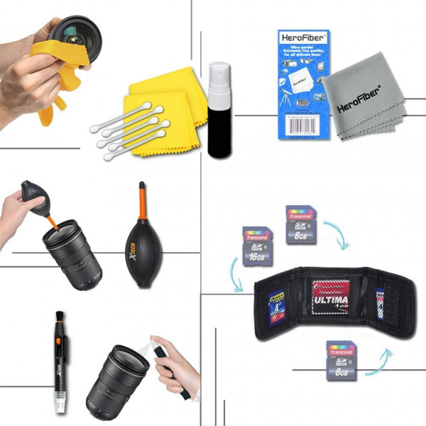 Xtech® Ideal 21 Piece Accessory Kit for GoPro HERO4 Hero 4 Digital