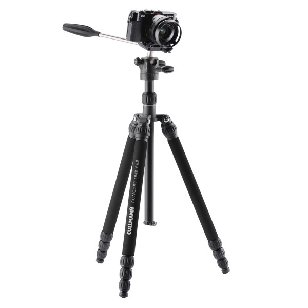 Cullmann Concept One 622 OH2.5V Dreibeinstativ mit Hybrid-Kugelkopf (Packmaß 42 cm, 3x Auszüge, Höhe 156 cm, Tragfähigkeit 5 kg)-31