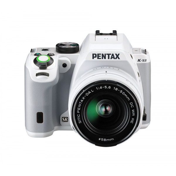 Pentax K-S2 Spiegelreflexkamera (20 Megapixel, 7,6 cm (3 Zoll) LCD-Display, Full-HD-Video, Wi-Fi, GPS, NFC, HDMI, USB 2.0) Kit inkl. 18-50mm WR-Objektiv weiß-310