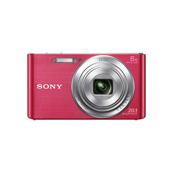 Sony DSC-W830 Digitalkamera (20,1 Megapixel, 8x optischer Zoom, 6,8 cm (2,7  Zoll) LC-Display, 25mm Carl Zeiss Vario Tessar Weitwinkelobjektiv,  SteadyShot) pink - Kompaktkameras - Digitalkameras