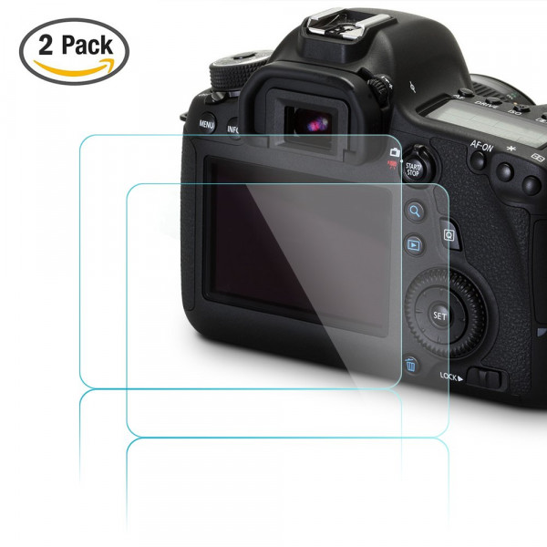 AFUNTA Kamera Screen Protector für Canon EOS 6D, 2-Pack Anti-Kratzer Anti-Glare-Glas für DSLR-Kamera Ausgeglichenes-37