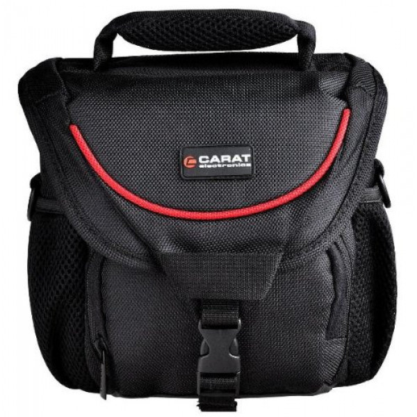 Carat Tough Bag Umhängetasche Medium mit Sniper Taschen-Tragegurt und Regenhüller für SLR und Systemkameras-37