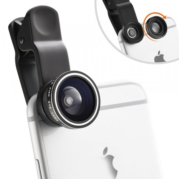 Taotronics Fisheye Fischauge Objektiv Set Handy Clip On Kamera Adapter 180 Grad Fisheye Objektiv 10x Macro Objektiv 0 4x Weitwinkelobjektive Objektive