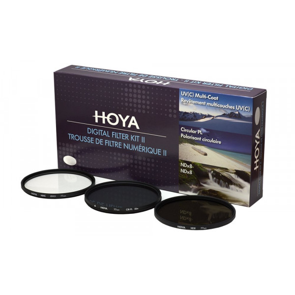 Hoya YKITDG067 Digital Filter Kit (67mm) inkl Cirkular Polfilter/ND-Filter (NDx8)/HMC-C, UV-Filter-34