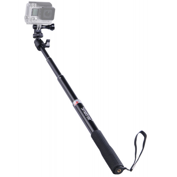 Smatree SmaPole Q1 Erweiterbar Selfie Stick / Einbeinstativ mit Stativ + Schraube für GoPro Hero, Hero 4/3+/3/2/1 hd und Kompaktkameras mit 1/4" Gewindebohrung-36