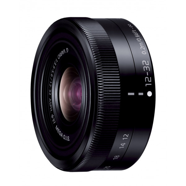 Panasonic 12-32 mm / F 3,5-5,6 G VARIO ASPH./MEGA O.I.S. (H-FS12032) 12 mm-Objektiv ( Micro Four Thirds-Anschluss,Autofocus,Bildstabilisator )-32