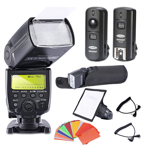 Neewer® MK600 E-TLL / E-TTL II * High Speed Sync * 1 / 8000s HSS LCD Display Speedlite-Master Set für Canon wie EOS 5D Mark III, 5D Mark II, 1Ds Mark 6D 5D , 7D, 60D, 50D, 40D, 30D, 300D, 100D, 350D, 400D, 450D, 500D, 550D, 600D, 650D, 700D, 1000D, 1100D-39