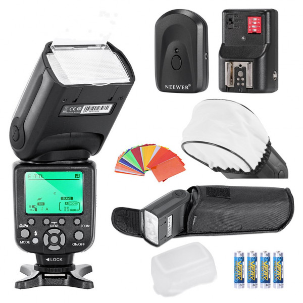 Neewer® Triopo TR-988 E-TTL CANON I-TTL NIKON Speedlite Blitzlicht Kit * High Speed Sync * EOS 5D Mark II 2 III 3 1Ds 6D 7D 60D 50D 40D 30D 300D 100D 350D 400D 450D 500D 550D 600D 650D 700D 1000D 1100D; Für Nikon D4S D4 D3S D800 D700 D80 D90 D7000 D7100 D-38