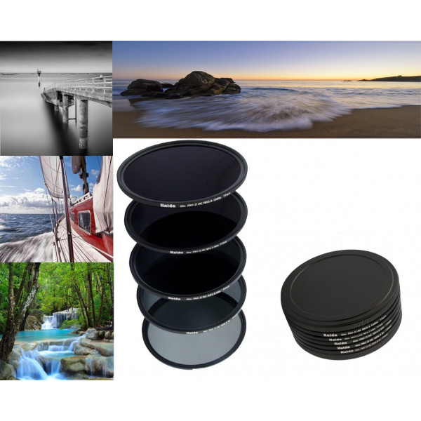 Slim PRO II Digital MC Neutral Graufilter 5er Set bestehend aus ND 0.6 (4x), ND 0.9 (8x), ND 1.8 (64x), ND 2.7 (400x), ND 3.0 (1000x) Filterdurchmesser 82 mm Inkl. Metall Filtercontainer für den Transport-38