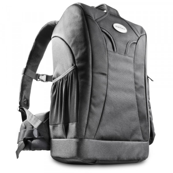Mantona Trekking Kamerarucksack (mit Diebstahlschutz und Stativhalterung, universal, geeignet für DSLR oder Systemkameras) schwarz-310