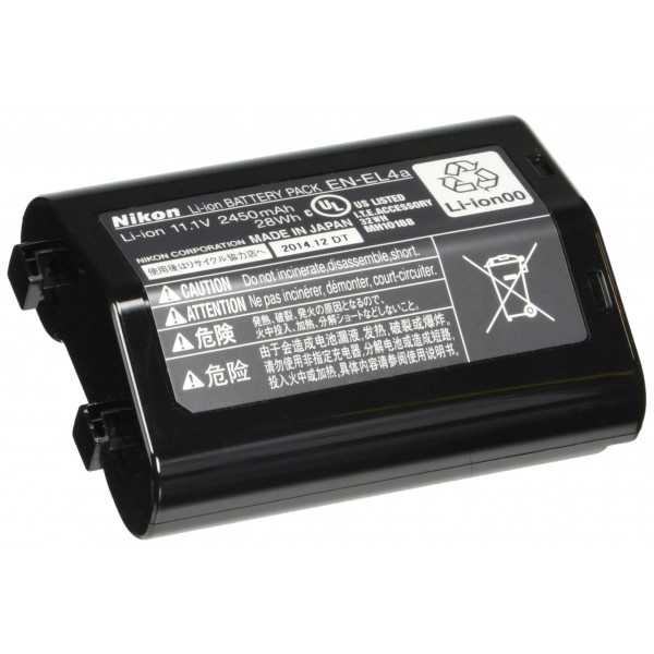 Nikon EN-EL4A Lithium-Ionen Akku (2450 mAh) für D3/D3x/MB-D10/PDK-1-32