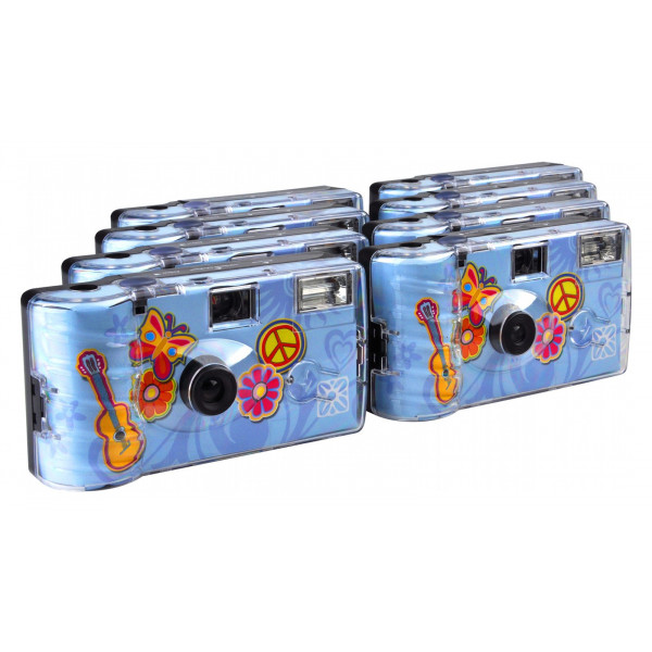 TopShot Flower Power Einwegkamera (27 Fotos, Blitz, 8-er Pack)-31