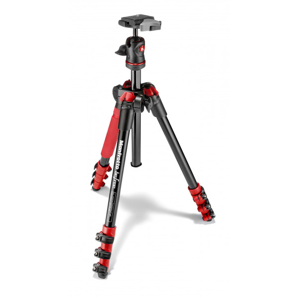Manfrotto Befree Reisestativ aluminium rot-33