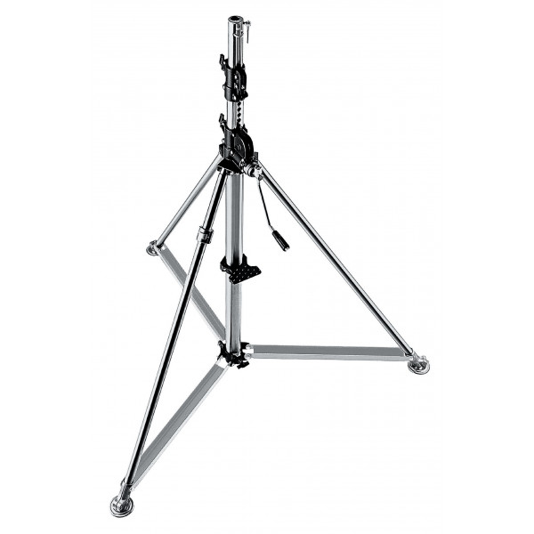 Manfrotto Stativ Super Wind-Up Inox Silber-31
