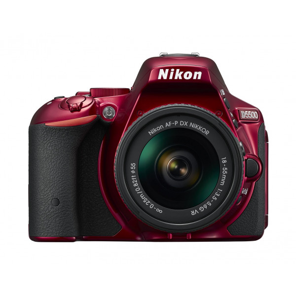 Nikon D5500 SLR-Digitalkamera Kit DX AF-P 18-55 VR rot-34
