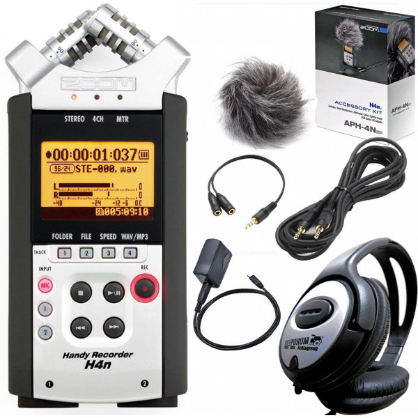 Zoom H4nSP Handy Recorder + APH-4nSP Zubehörset + KEEPDRUM Kopfhörer-35