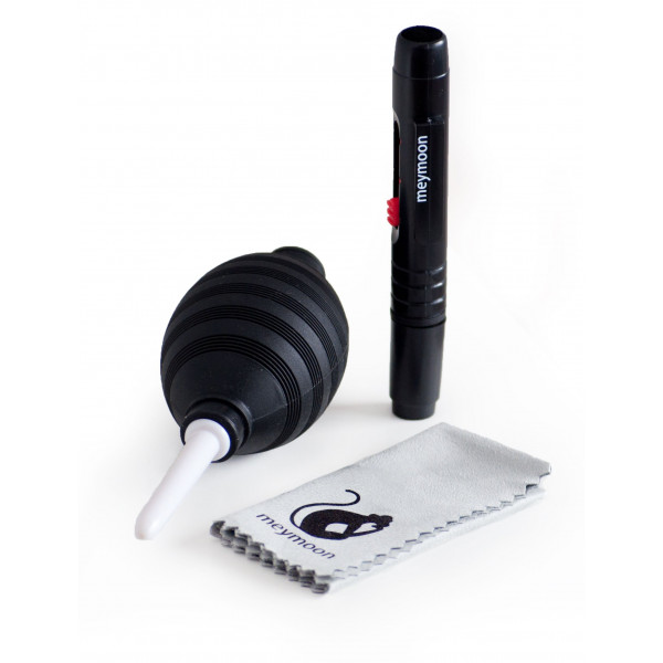 3-teiliges Reinigungsset für Spiegelreflex Kameras, Objektive, Handys, Smartphones, Camcorder, etc., bestehend aus einem Blasebalg, einem Reinigungsstift und einem Mikrofasertuch-35