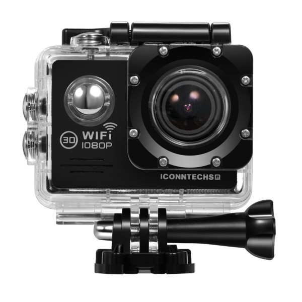 ICONNTECHS IT FULL HD 1080P Wasserfeste Sport-Actionkamera, 170° Weitwinkellinse, WiFi HDMI Camcorder, Gratis Zubehör für Helm, Tauchen, Radfahren und Extremsport-37