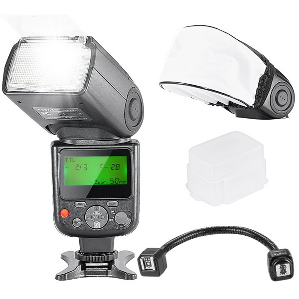 Neewer® NW670 E-TTL LCD Speedlite Blitz und Aussen-Kamera Flexible TTL-Blitz Arm Kit für Canon Rebel T3i T5i T4i T3 T2i T1i SL1, EOS 700D 650D 600D 1100D 550D 500D 100D 6D 1Ds Mark III, 1Ds Mark II, 5D Mark III , 5D Mark II, 1D Mark IV, 1D Mark III und a-38