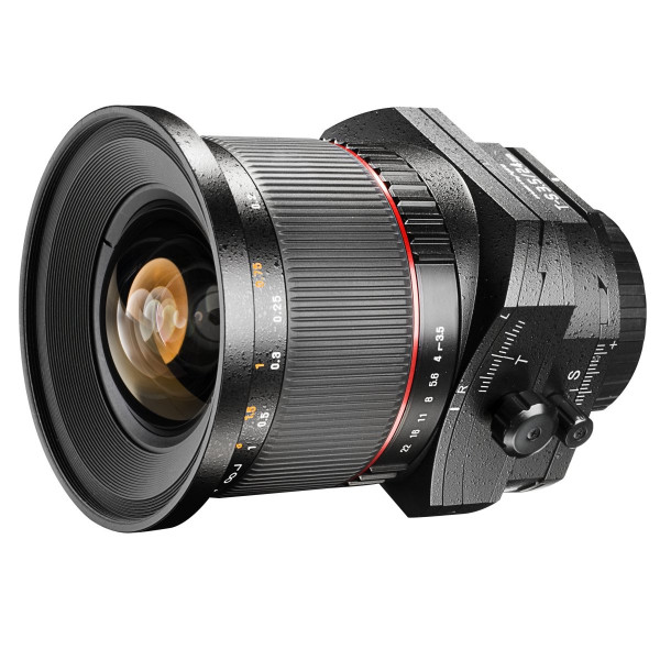 Walimex Pro 24 mm 1:3,5 DSLR Tilt-Shift Objektiv (Filtergewinde 82 mm) für Nikon F Objektivbajonett schwarz-39