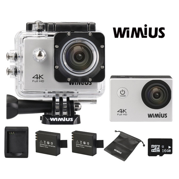 WiMiUS Action Cam 4k Wifi Sport Kamera Action Actioncam 1080P 16MP Wasserdicht Helmkamera mit 16GB Karte, 2 Akkus, 1 Tasche, 1 Externes Ladegerät-38
