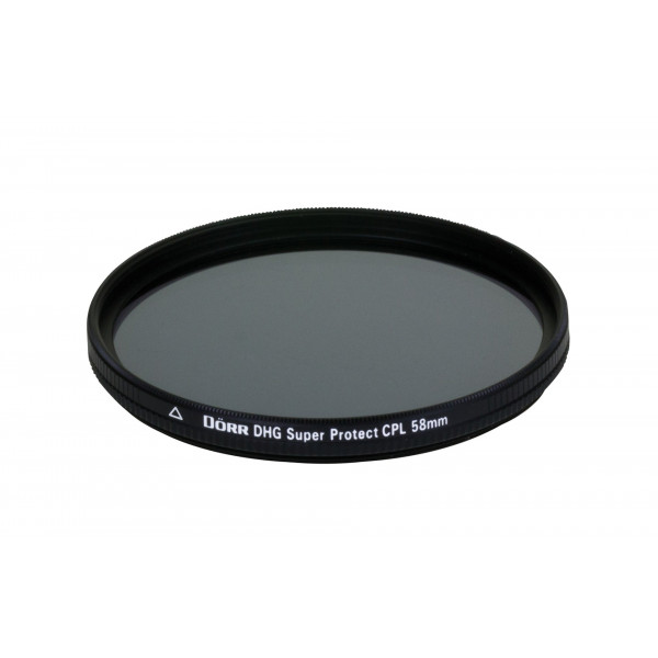 Dörr DHG Super Zirkular Polfilter 58 mm mit Nano-Vergütung/beidseitige DHG 12-fach Mehrschichtvergütung/extrem flache Filterfassung-35