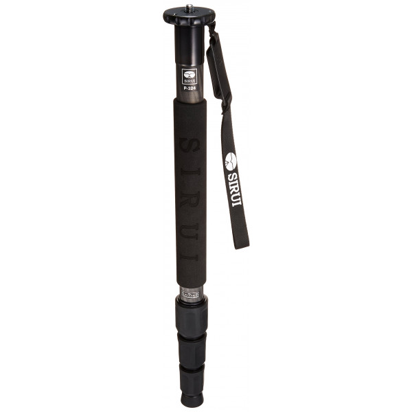 SIRUI P-324 Einbeinstativ (Carbon, Höhe: 169cm, Gewicht: 0,63kg, Belastbarkeit: 10kg) mit Tasche und Gürtelclip-36