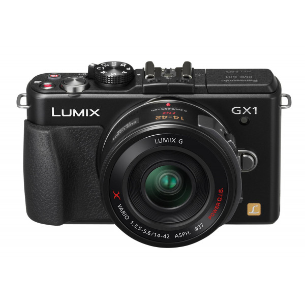 Panasonic Lumix DMC-GX1X Systemkamera (16 Megapixel, 7,5 cm (3 Zoll) Touchscreen, LiveView, bildstabilisiert) schwarz inkl. Pancake Powerzoom X-Vario Objektiv 14-42mm-36
