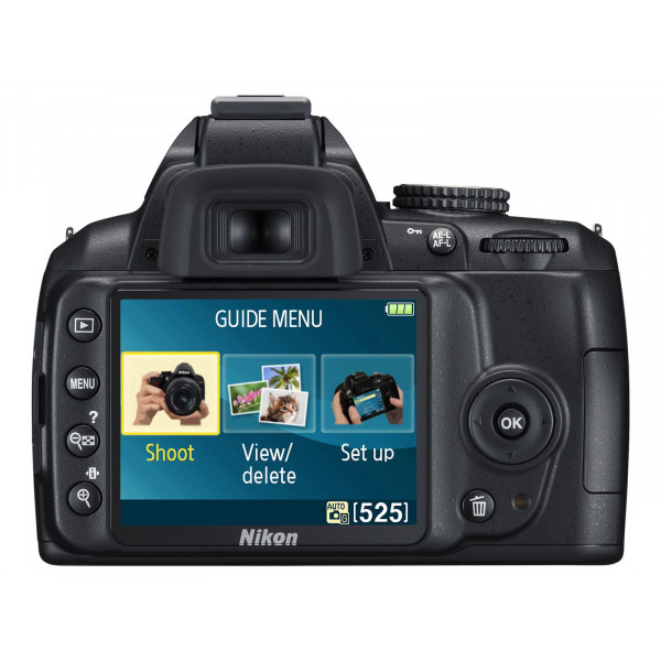 Nikon D3000 SLR-Digitalkamera (10 Megapixel) Kit inkl. 18-55mm 1:3