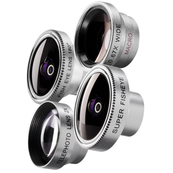 Mantona 18667 Objektiv-Set t (inkl. Weitwinkel/Fish-Eye/Markroobjektiv, geeignet für Smartphones Samsung, iPhone 4/4S/5/5S uva)-36