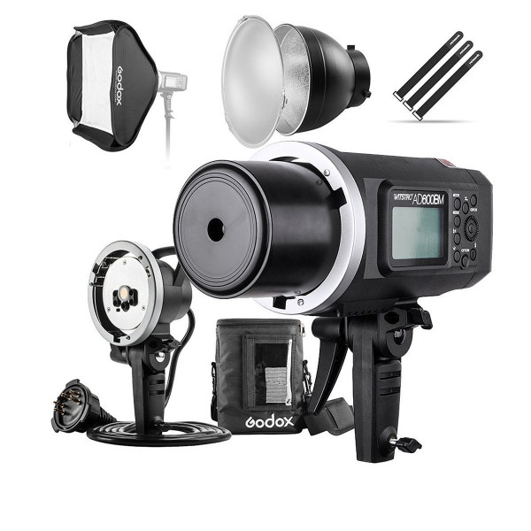 Godox AD600BM 600Ws GN87 HSS Outdoor-Blitz Blitzlicht Blitzgeräte mit Handy Blitz Kopf, 23x23 Zoll Softbox, 7 Zoll Reflektor mit Diffusor und Tragetasche für Canon Nikon Sony DSLR Kameras-39