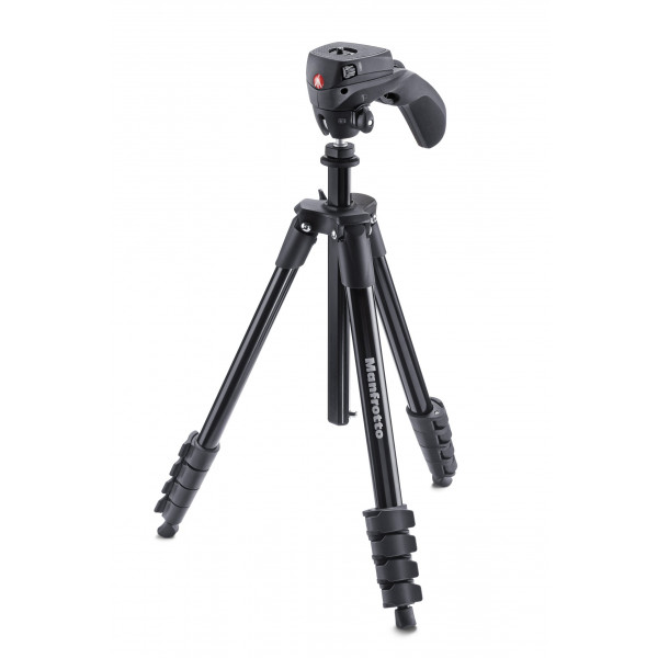 Manfrotto Compact Action. schwarz Stativ-Set mit Foto-Videokopf u.Tasche-32
