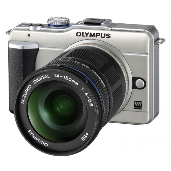 Olympus PEN E-PL1 Systemkamera (13 Megapixel, 6,9 cm (2,7 Zoll) Display, Bildstabilisator) champagner mit 14-150mm Objektiv schwarz-36