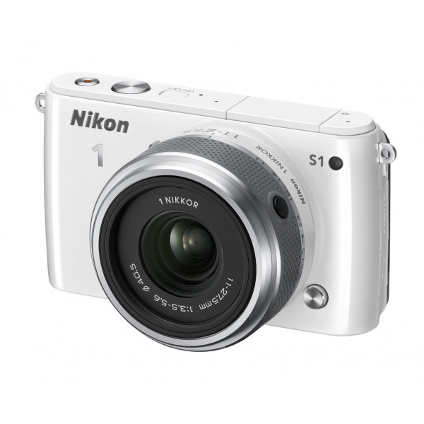 Nikon 1 S1 Systemkamera (10 Megapixel, 7,6 cm (3 Zoll) LCD-Display, Full HD) Kit inkl. 1 Nikkor 11-27,5 mm weiß-32