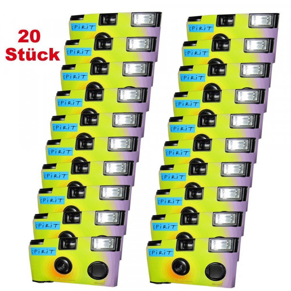 20x Einwegkamera / Hochzeitskamera / Partykamera (27 Fotos, Blitz, 20-er Pack)-34
