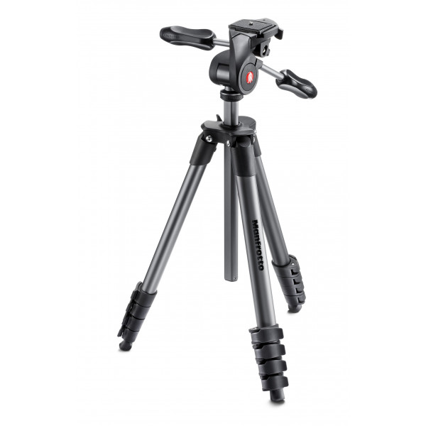 Manfrotto MKCOMPACTADV-BK Compact Advanced Tripod mit Quick Release (Belastbarkeit: 3kg) schwarz-35