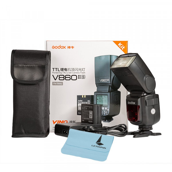 Godox V860II-S GN60 2.4G TTL HSS Speedlite Blitzgerät mit Lithium Batterie Für Sony A7 A7R A7S A7II A7RII A58 A99 A6000 A6300-39