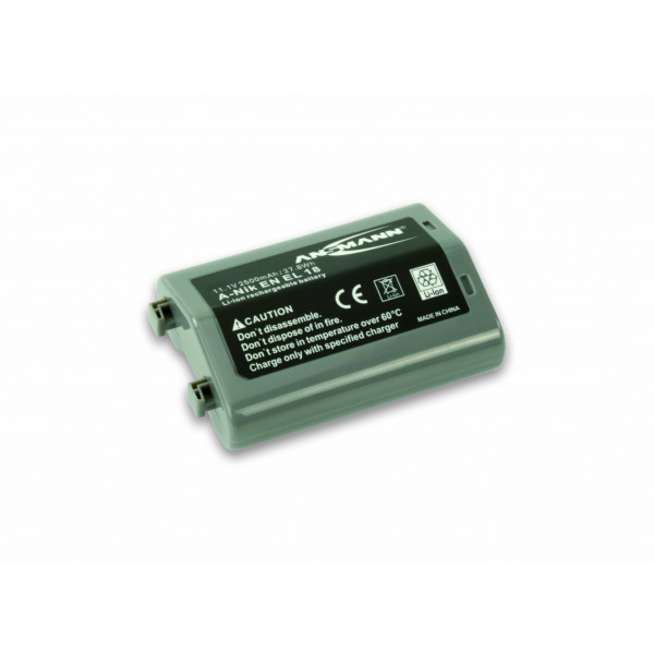 ANSMANN 1400-0044 A-Nik EN EL 18 Li-Ion Digicam Akku 11,1V/2500mAh für Nikon Foto Digitalkamera-31