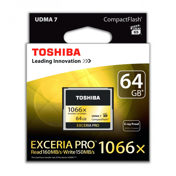 TOSHIBA CF-064GSG(BL8 Exceria Pro UDMA 7 CompactFlash 64GB Speicherkarte (150MB/s)-32