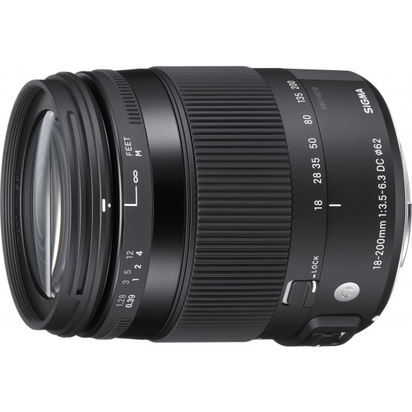 Sigma 18-200mm F3,5-6,3 DC Makro OS HSM Contemporary Objektiv (Filtergewinde 62mm) für Nikon Objektivbajonett-37