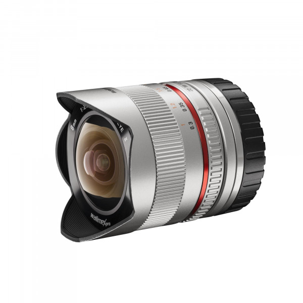 Walimex Pro 8mm 1:2,8 Fish-Eye II CSC-Objektiv (Bildwinkel 180 Grad, MC Linsen, große Schärfentiefe, feste Gegenlichtblende) für Samsung NX Objektivbajonett silber-37