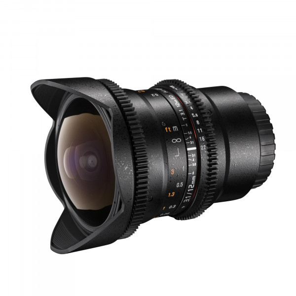Walimex Pro 12mm f/3,1 Fish-Eye Objektiv DSLR (AE Chip für Datenübertragung) für Nikon F Bajonett schwarz-34