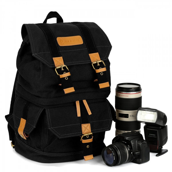 TARION® Kamerarucksack Fotorucksack Kameratasche Stativ Befestigung Geräumige Fächer für SLR DSLR Kameras und Objetive and Zubehör-37