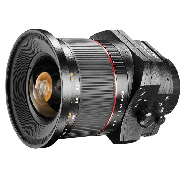 Walimex Pro 24 mm 1:3,5 DSLR Tilt-Shift Objektiv (Filtergewinde 82 mm) für Pentax K Objektivbajonett schwarz-39