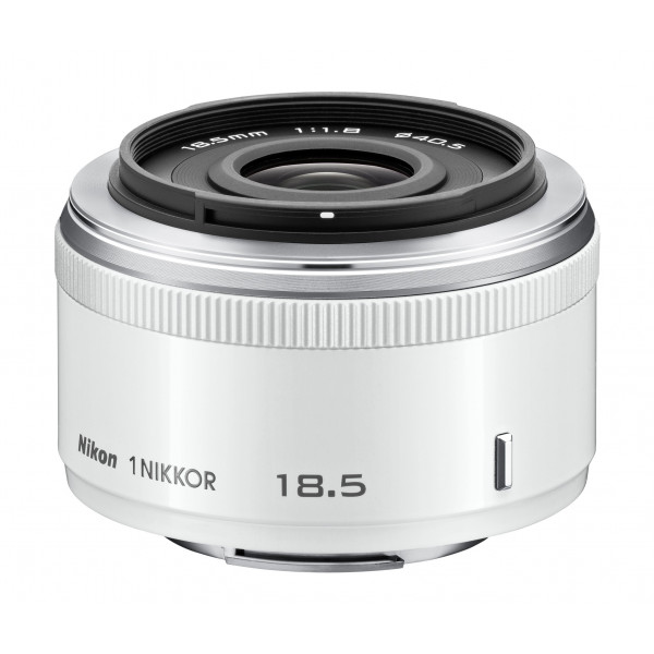 Nikon 1 Nikkor 18,5mm 1:1,8 Objektiv weiß-32