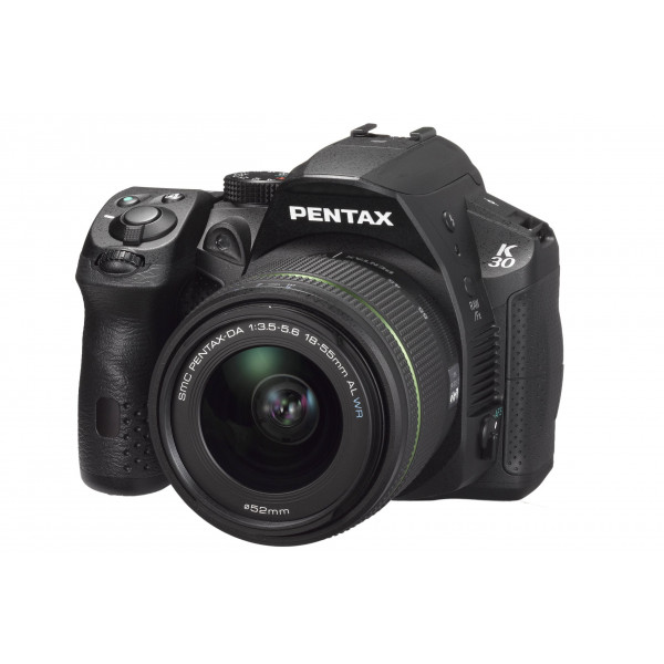Pentax K-30 SLR-Digitalkamera (16 Megapixel, 7,6 cm (3 Zoll) Display, Full HD) Kit inkl. 18-55mm WR Objektiv schwarz-312