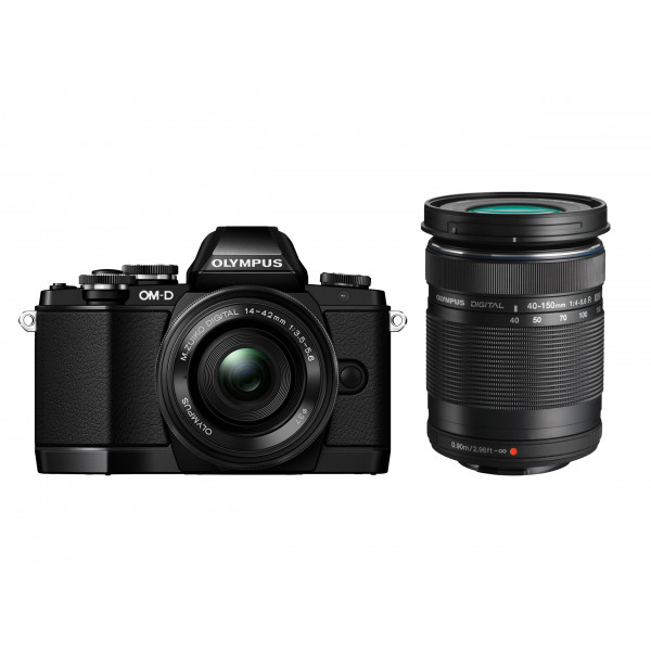 Olympus OM-D E-M10 kompakte Systemkamera inkl. 14-42 mm Pancake Objektiv und 40-150 mm Objektiv (16,1 Megapixel, 7,6 cm (3 Zoll) Display, WLAN, HDMI, USB 2.0) schwarz-31